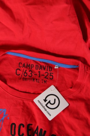 Мъжка тениска Camp David, Размер 3XL, Цвят Червен, Цена 27,49 лв.