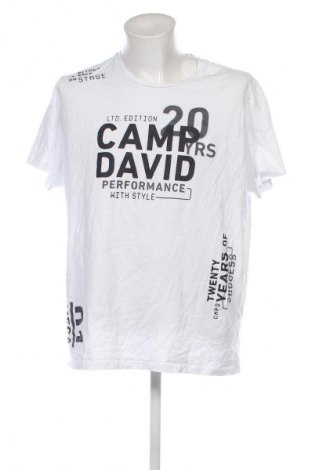 Мъжка тениска Camp David, Размер 3XL, Цвят Бял, Цена 20,99 лв.