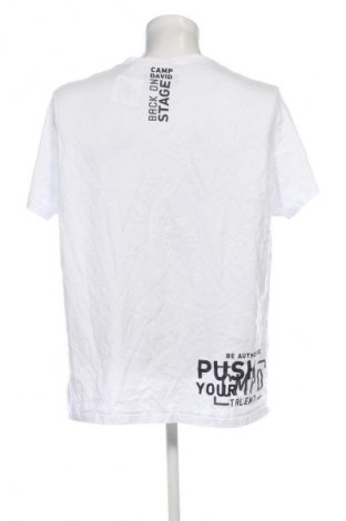 Ανδρικό t-shirt Camp David, Μέγεθος 3XL, Χρώμα Λευκό, Τιμή 12,99 €