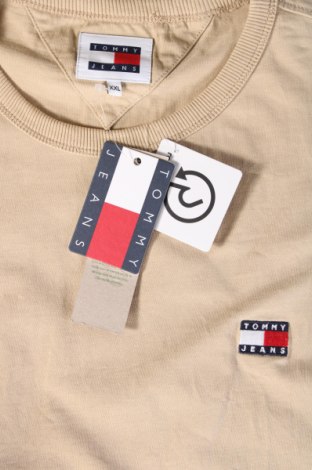 Męski T-shirt Tommy Jeans, Rozmiar XXL, Kolor Beżowy, Cena 262,99 zł