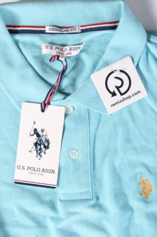 Męski T-shirt U.S. Polo Assn., Rozmiar L, Kolor Niebieski, Cena 191,99 zł