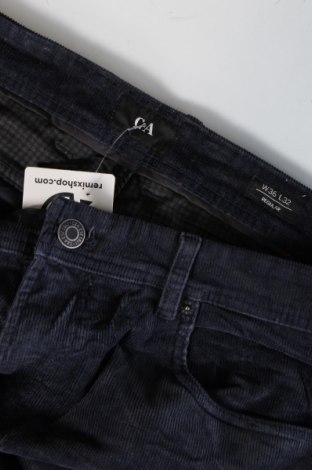 Pantaloni raiați de bărbați C&A, Mărime L, Culoare Albastru, Preț 51,99 Lei