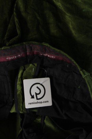 Pantaloni raiați de bărbați Westbury, Mărime L, Culoare Verde, Preț 71,99 Lei