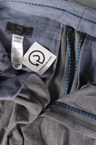 Pantaloni de bărbați Marks & Spencer, Mărime M, Culoare Gri, Preț 40,99 Lei