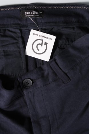 Pantaloni de bărbați Only & Sons, Mărime L, Culoare Albastru, Preț 51,99 Lei