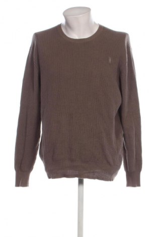 Męski sweter AllSaints, Rozmiar L, Kolor Brązowy, Cena 182,99 zł