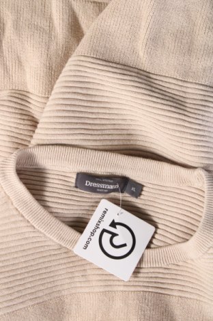 Herrenpullover Dressmann, Größe XL, Farbe Beige, Preis 10,49 €