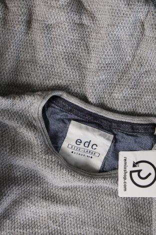 Мъжки пуловер Edc By Esprit, Размер L, Цвят Сив, Цена 14,99 лв.