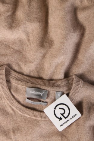 Herrenpullover Galeria, Größe L, Farbe Beige, Preis 28,49 €