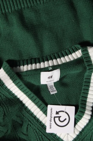 Męski sweter H&M, Rozmiar M, Kolor Zielony, Cena 56,99 zł