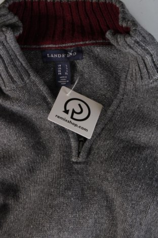 Herrenpullover Lands' End, Größe L, Farbe Grau, Preis € 6,49