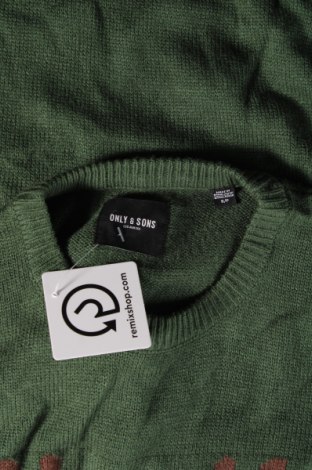 Herrenpullover Only & Sons, Größe S, Farbe Grün, Preis € 22,99