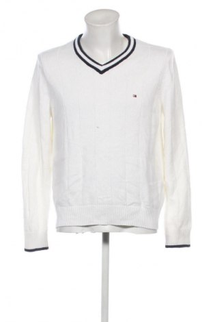 Męski sweter Tommy Hilfiger, Rozmiar L, Kolor Biały, Cena 256,99 zł