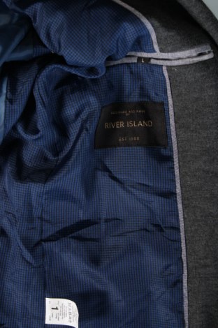 Ανδρικό σακάκι River Island, Μέγεθος M, Χρώμα Γκρί, Τιμή 19,99 €