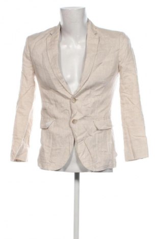 Herren Sakko Zara, Größe M, Farbe Beige, Preis 7,99 €