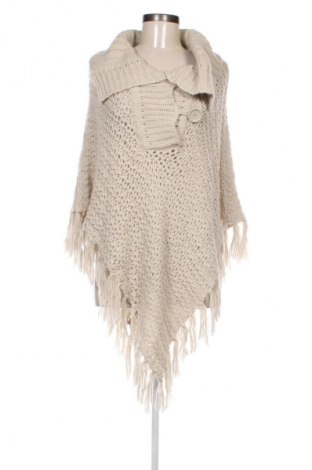 Poncho Janina, Größe M, Farbe Beige, Preis 5,99 €