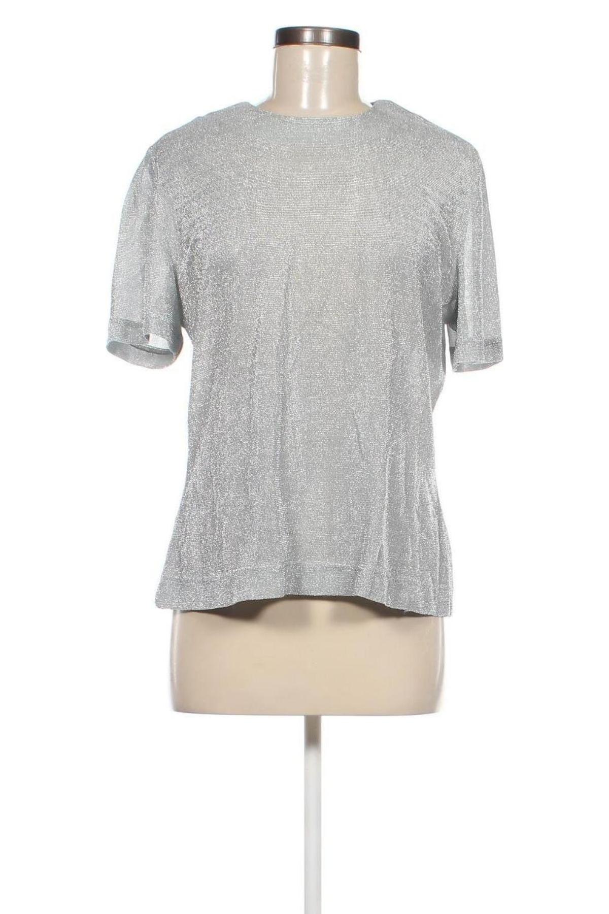 Damen Shirt, Größe L, Farbe Silber, Preis 7,49 €