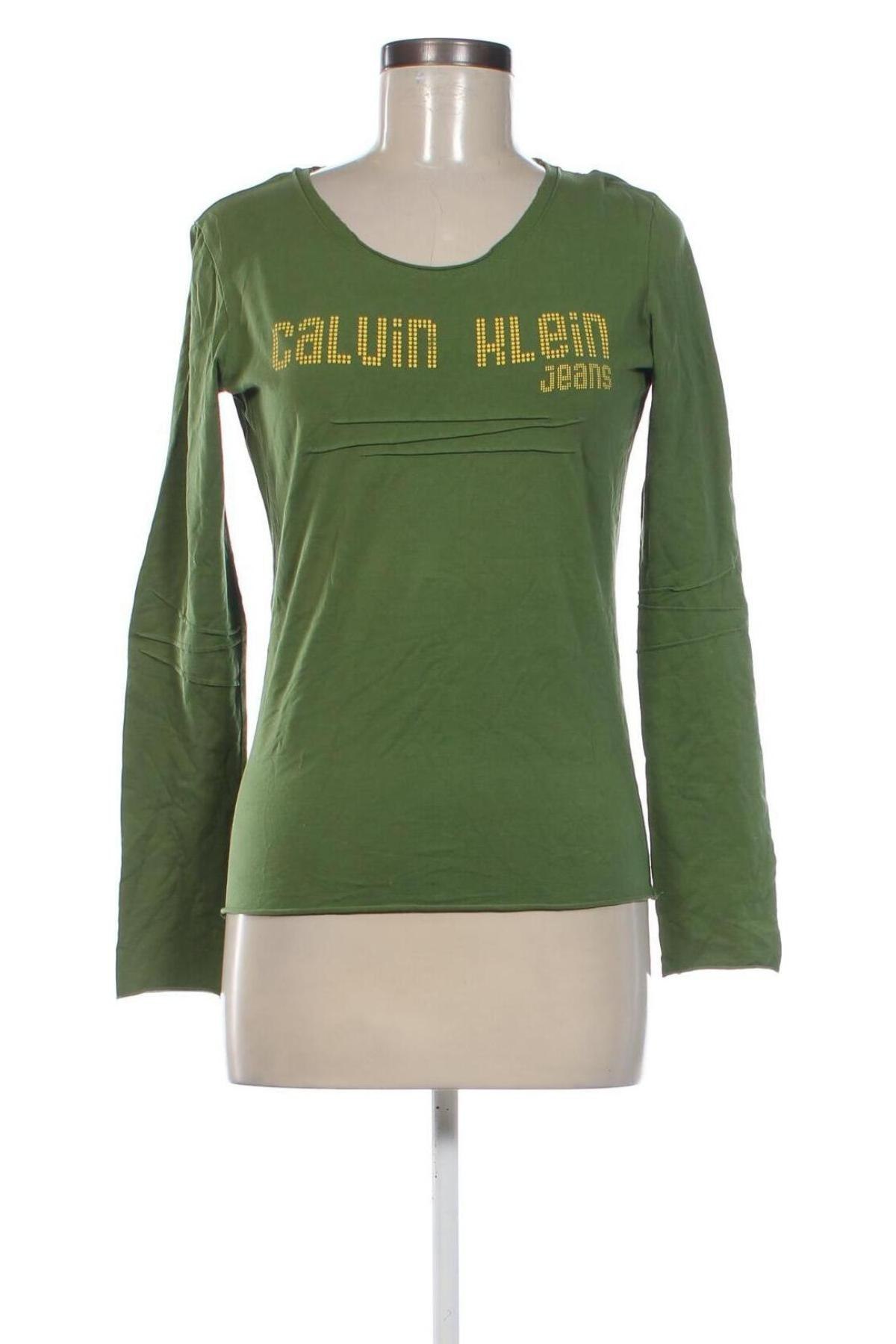 Bluză de femei Calvin Klein Jeans, Mărime XL, Culoare Verde, Preț 81,99 Lei