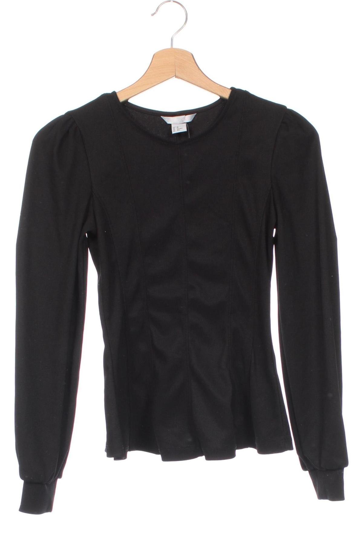 Damen Shirt H&M, Größe XS, Farbe Schwarz, Preis 4,99 €