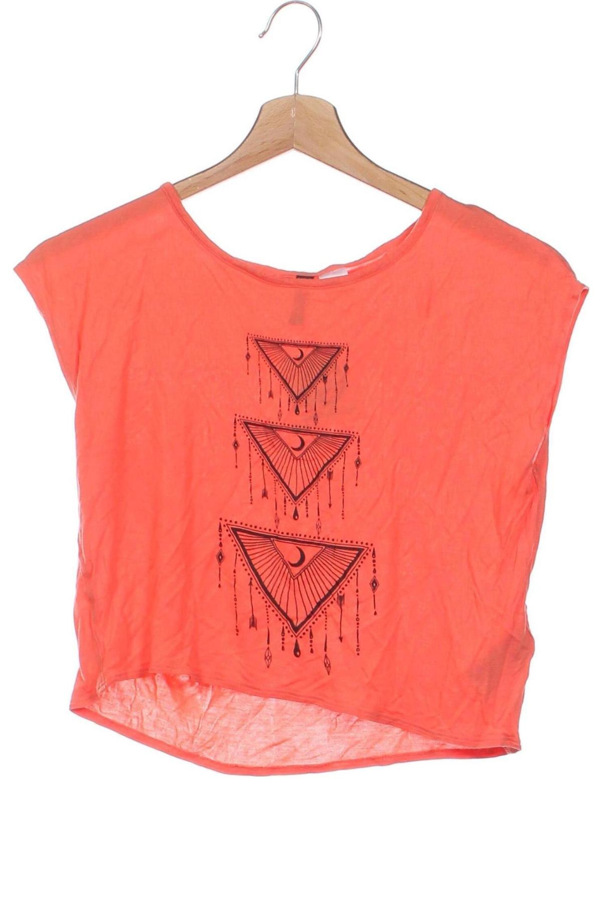 Damen Shirt H&M Divided, Größe XS, Farbe Orange, Preis € 7,99