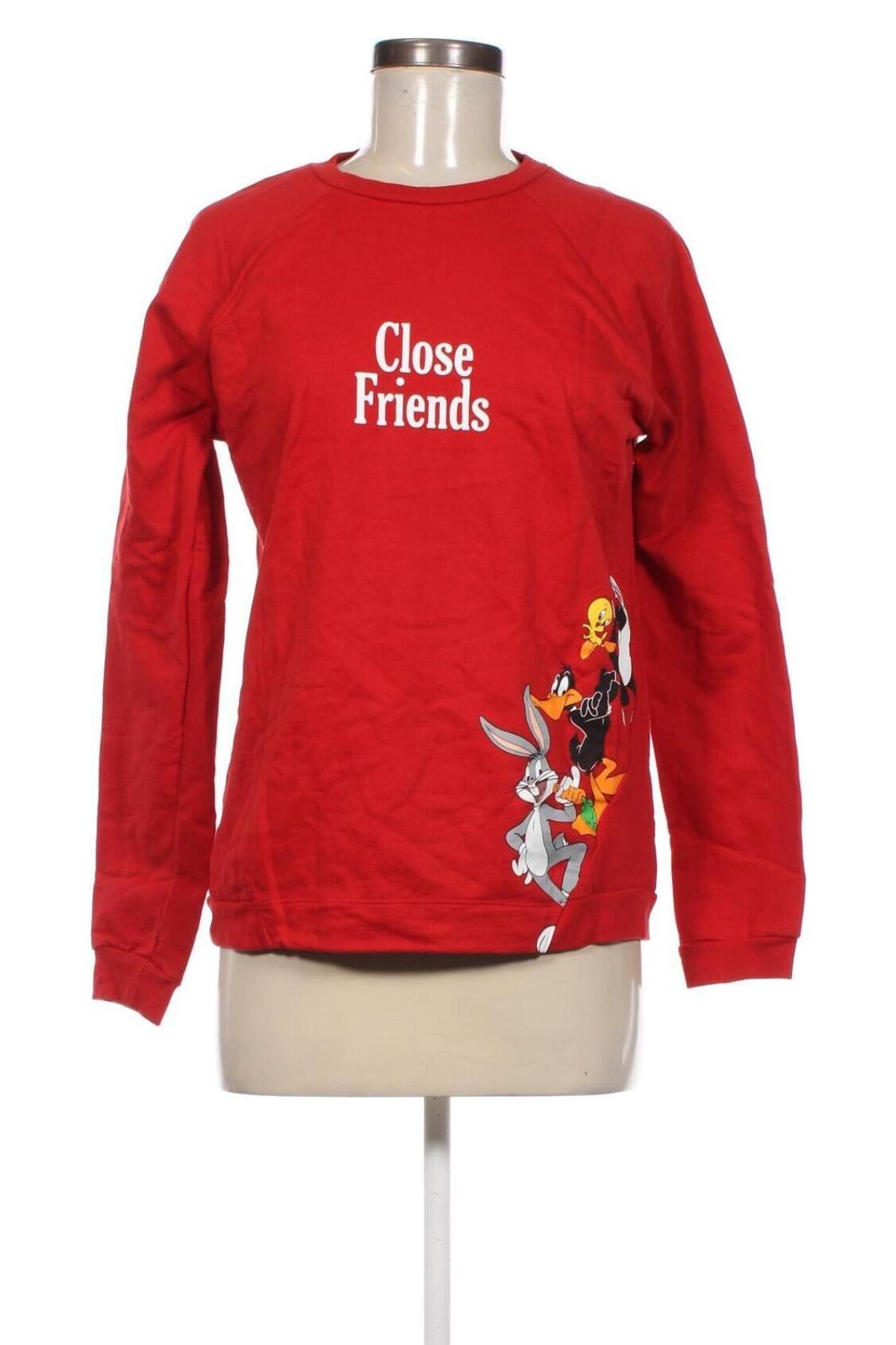 Bluză de femei Looney Tunes, Mărime M, Culoare Roșu, Preț 25,99 Lei