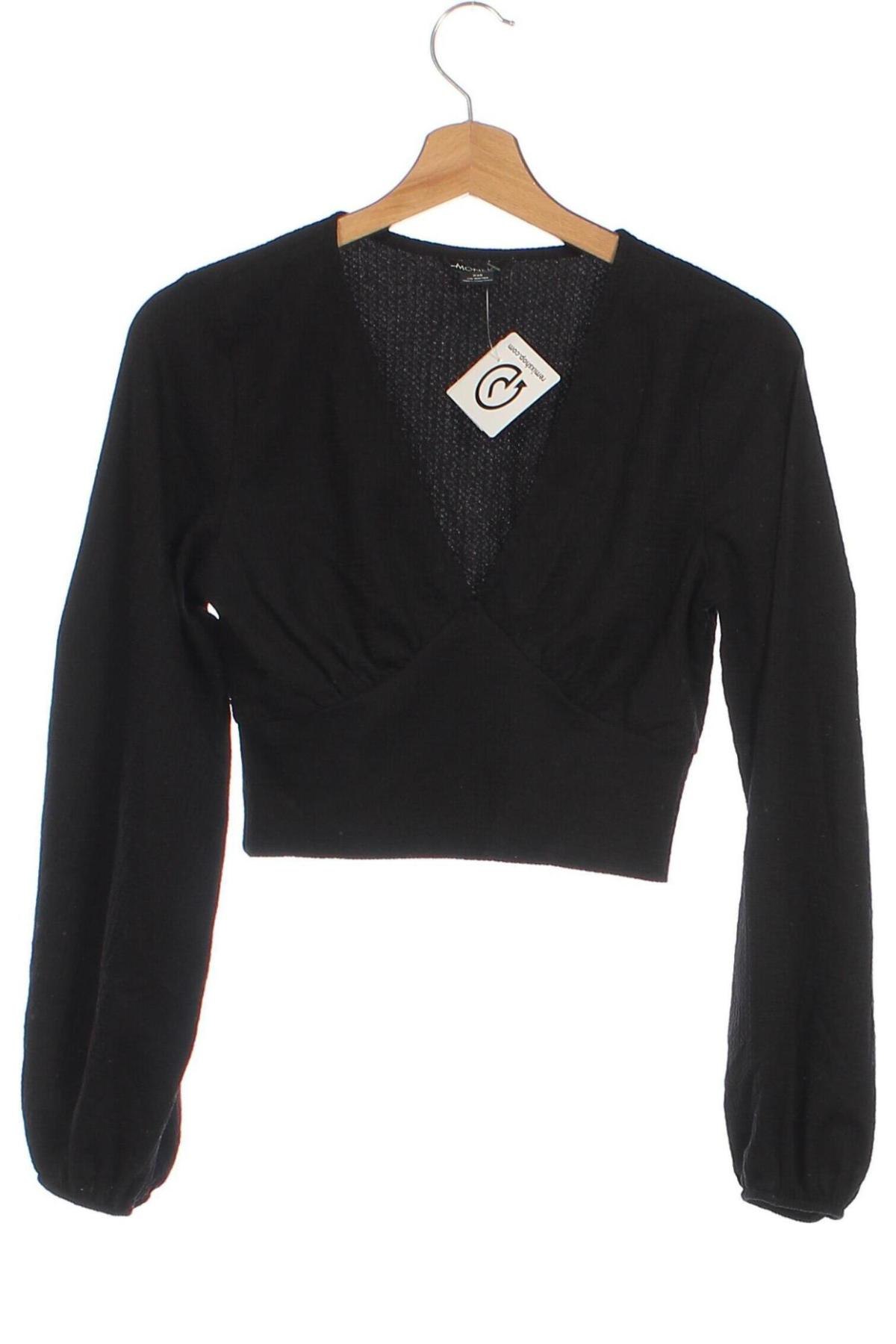 Damen Shirt Monki, Größe XXS, Farbe Schwarz, Preis € 3,49