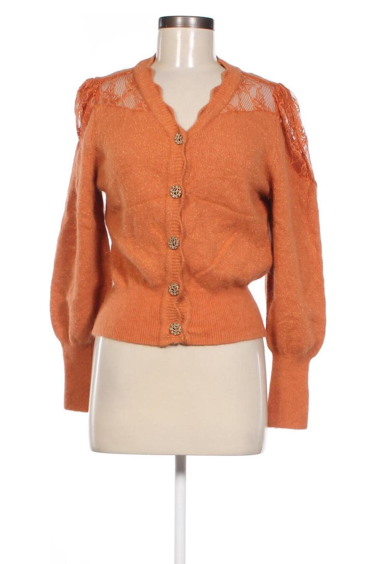 Damen Strickjacke, Größe M, Farbe Orange, Preis € 18,99