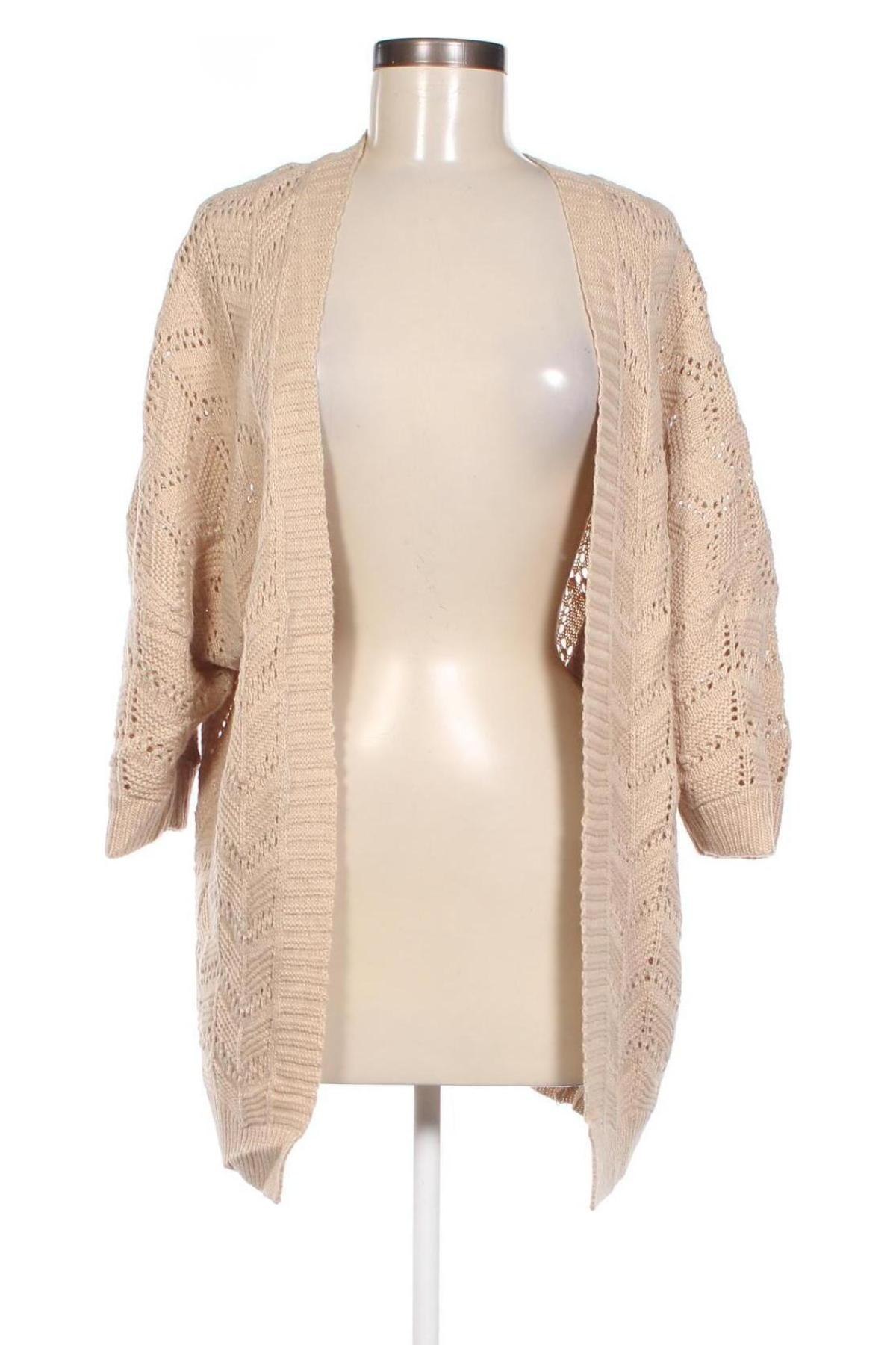 Damen Strickjacke, Größe L, Farbe Beige, Preis 3,99 €