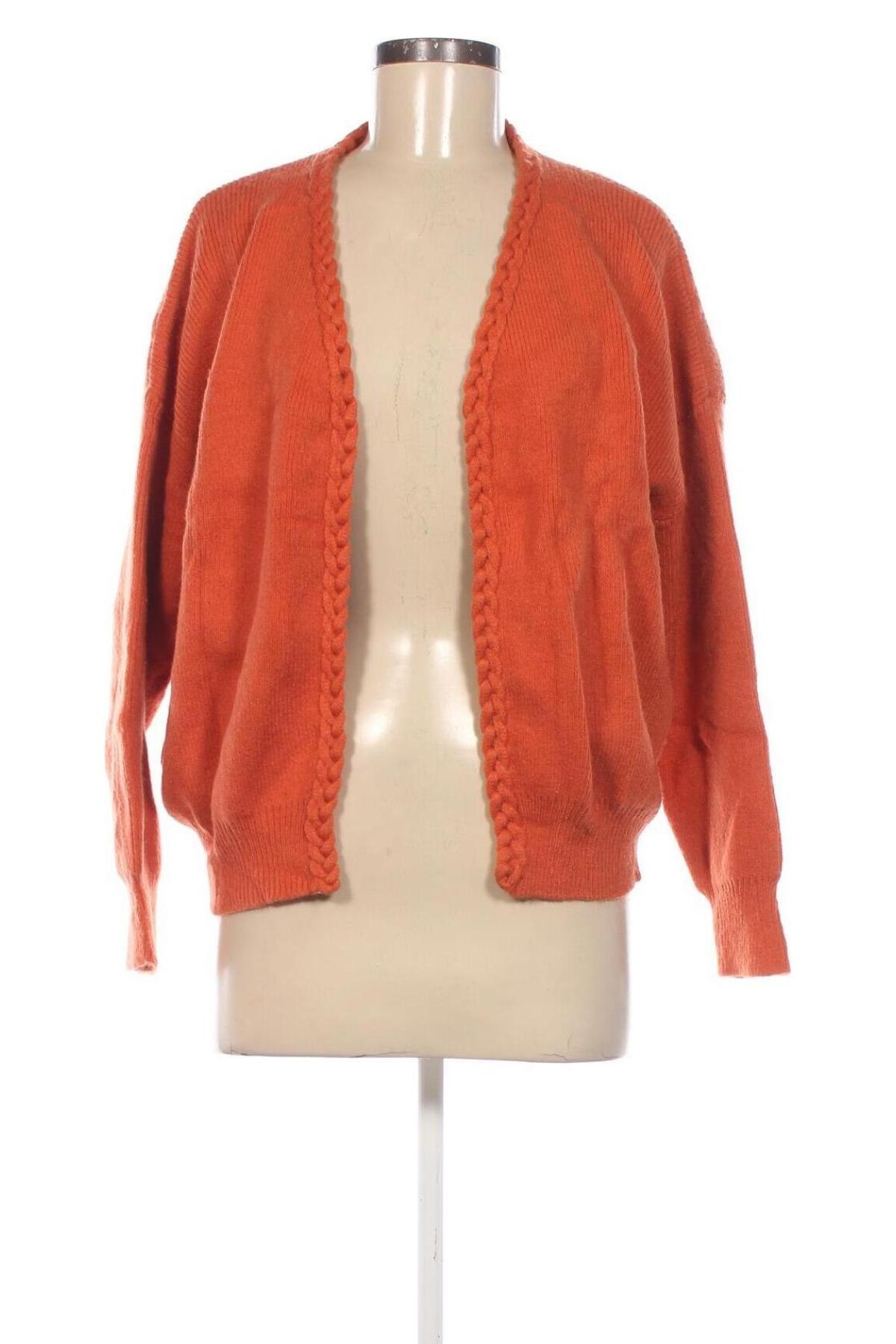 Damen Strickjacke, Größe M, Farbe Orange, Preis € 11,49