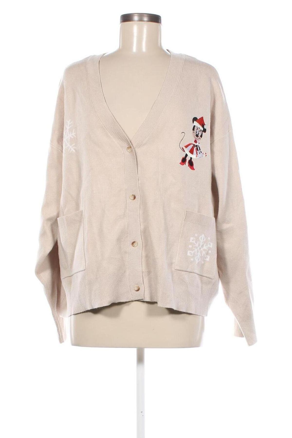 Cardigan de damă Disney, Mărime XXL, Culoare Ecru, Preț 67,99 Lei