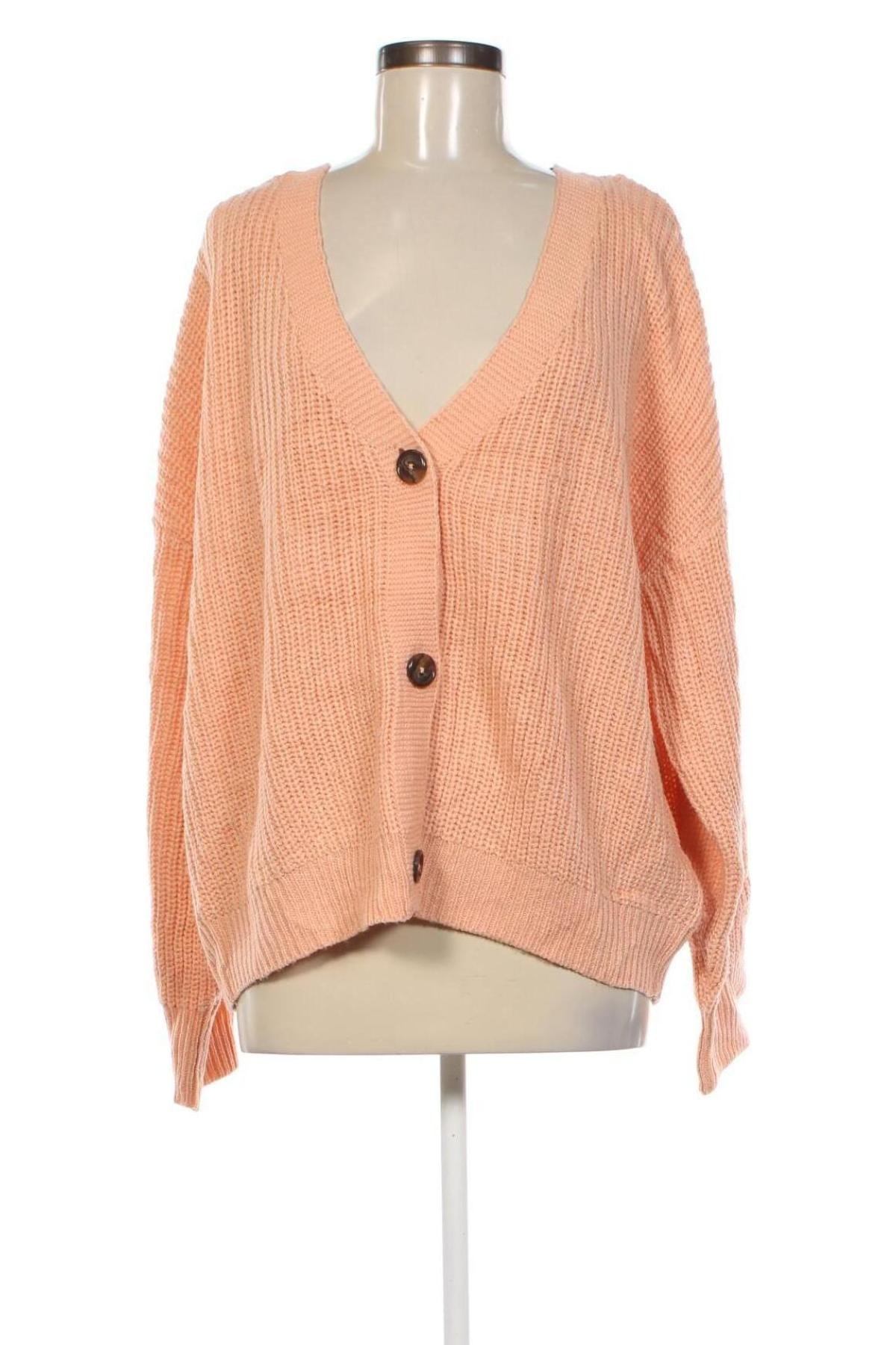 Damen Strickjacke Laura Torelli, Größe XL, Farbe Orange, Preis € 5,99