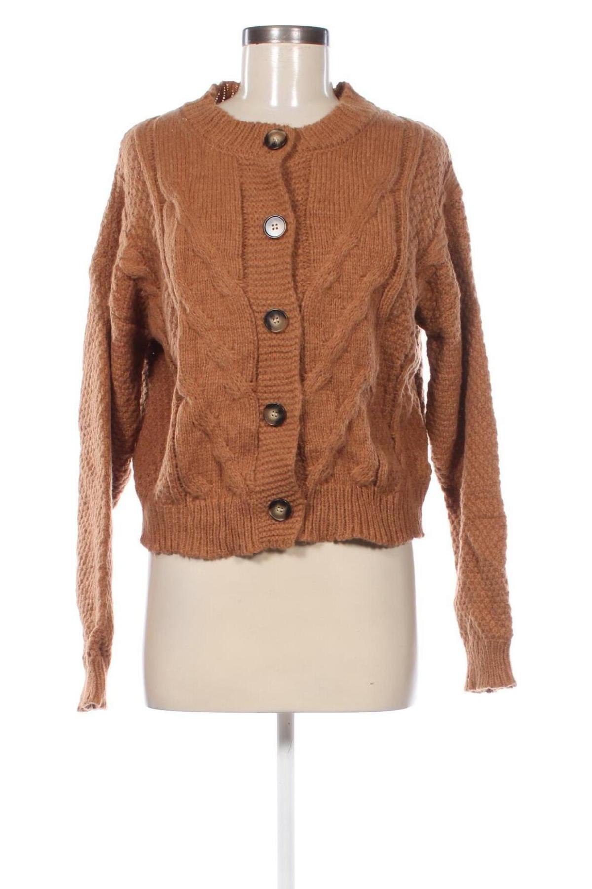 Cardigan de damă SHEIN, Mărime M, Culoare Maro, Preț 31,99 Lei