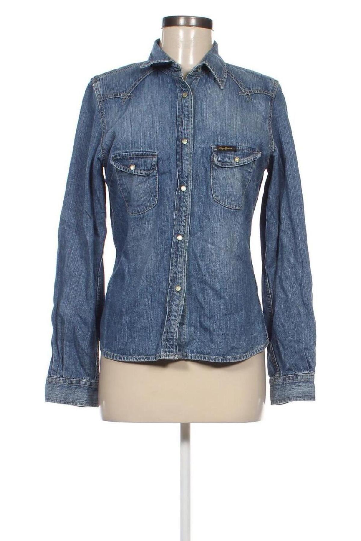 Damenbluse Pepe Jeans, Größe L, Farbe Blau, Preis 34,14 €