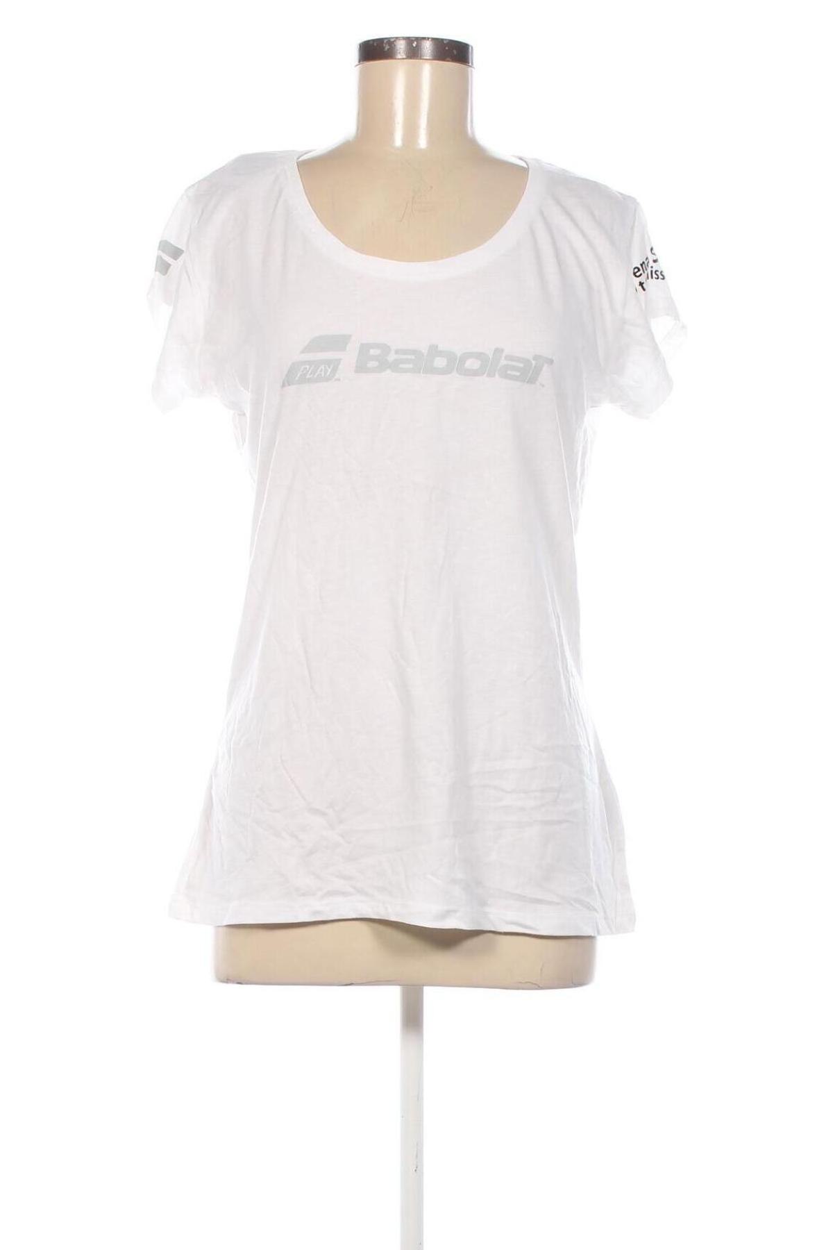 Damen T-Shirt Babolat, Größe XL, Farbe Weiß, Preis 12,99 €