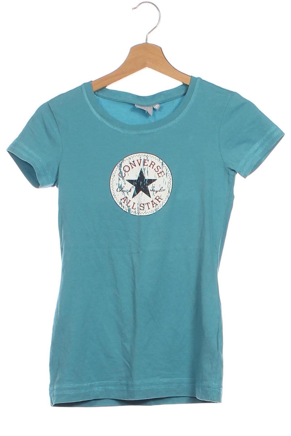 Damen T-Shirt Converse, Größe XS, Farbe Blau, Preis € 9,99