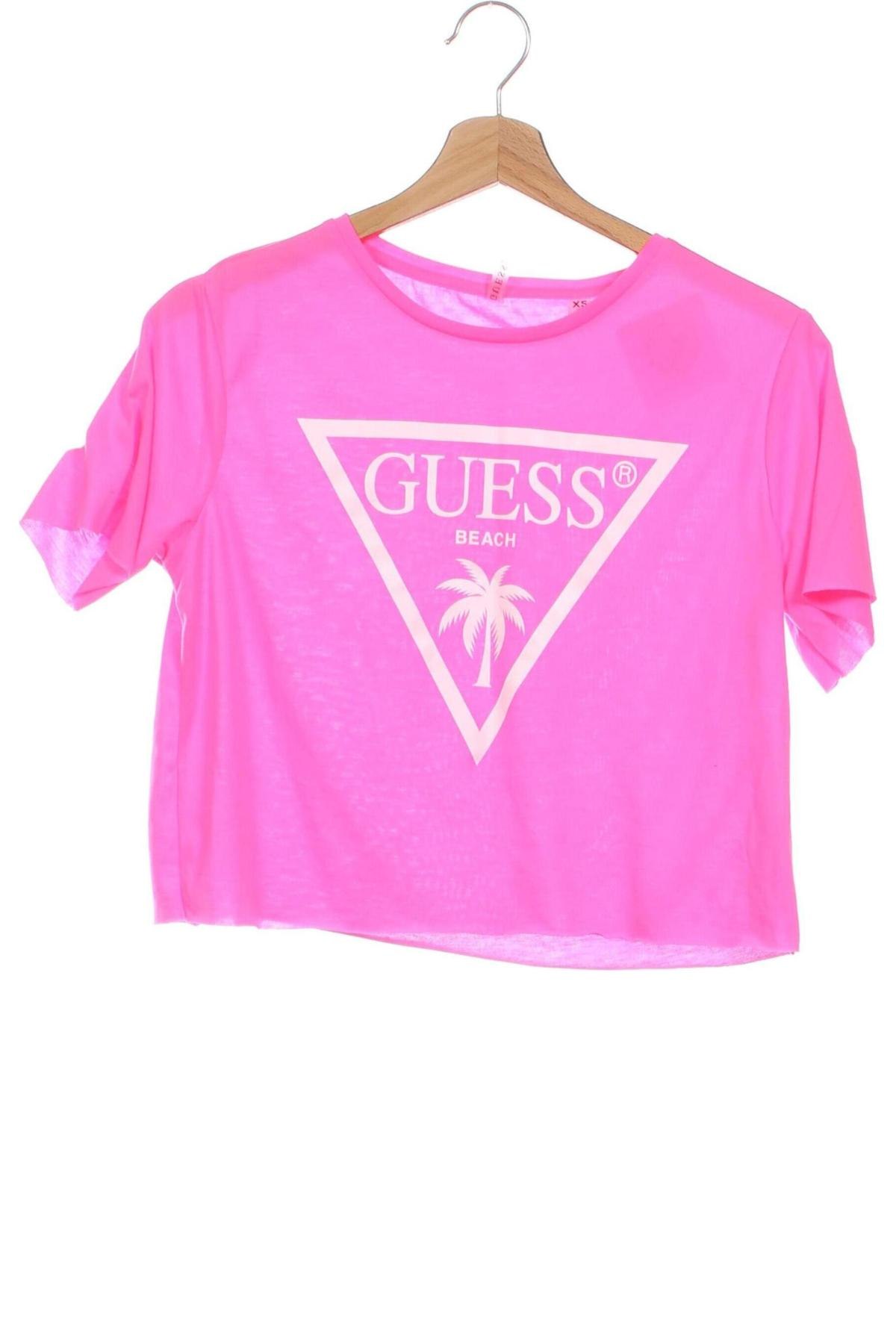 Damen T-Shirt Guess, Größe XS, Farbe Rosa, Preis € 16,37