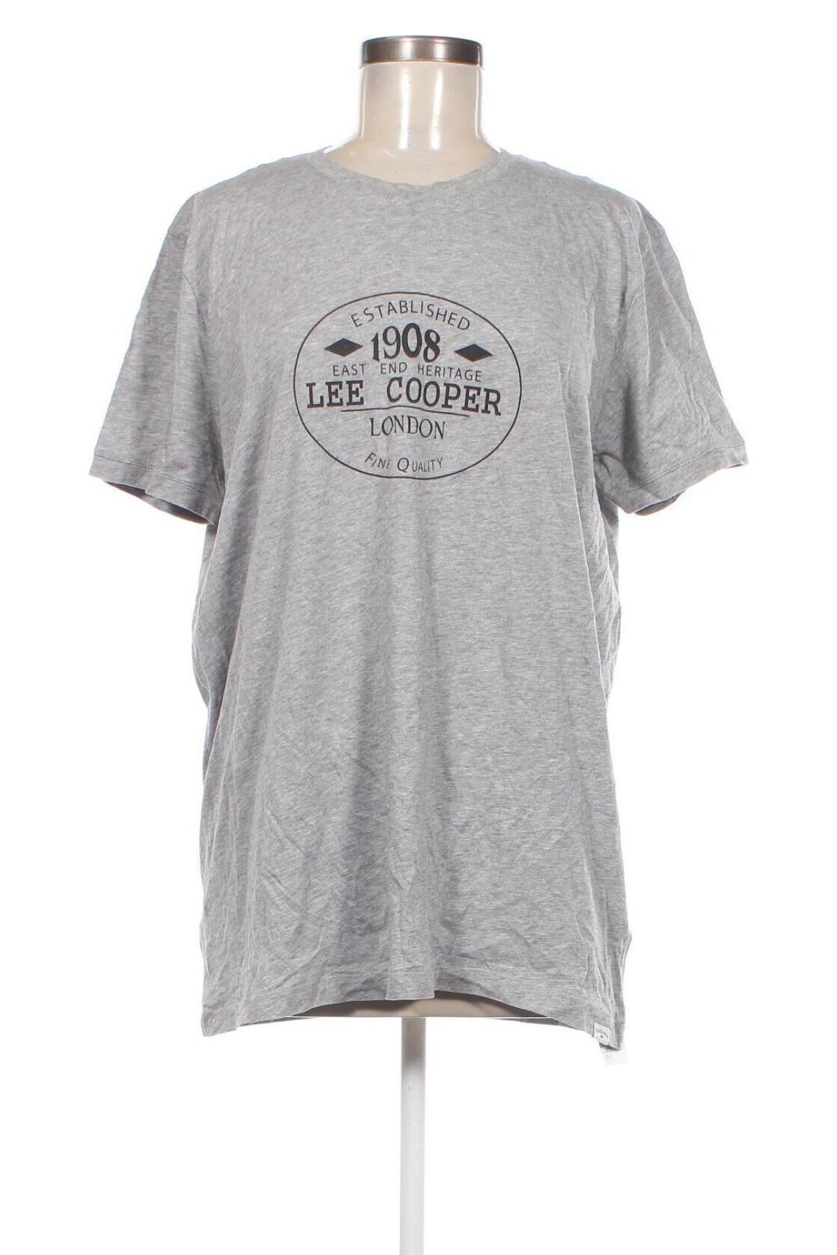 Γυναικείο t-shirt Lee Cooper, Μέγεθος XXL, Χρώμα Γκρί, Τιμή 10,99 €