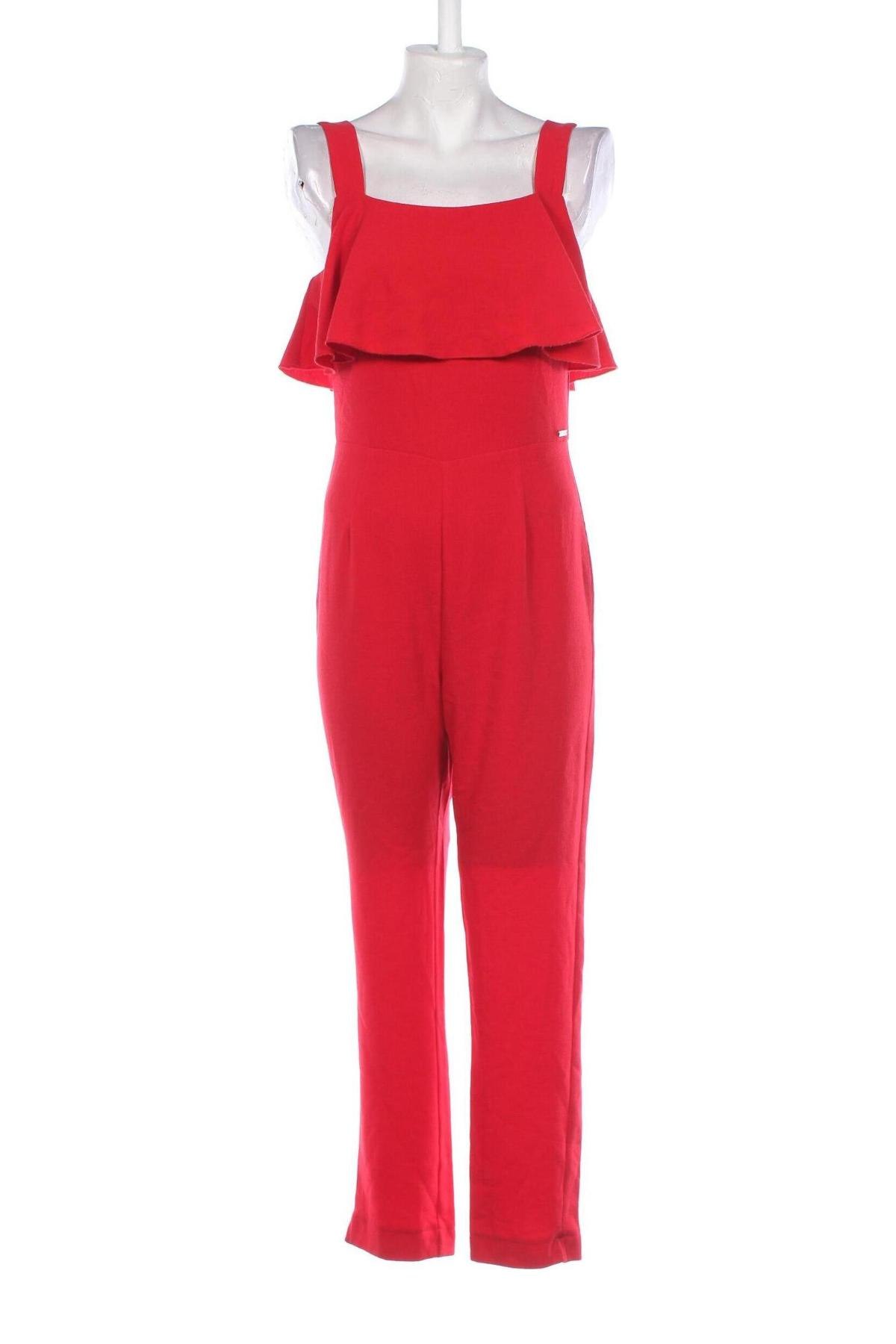 Langer Damen-Overall Pepe Dura, Größe S, Farbe Rot, Preis € 11,49