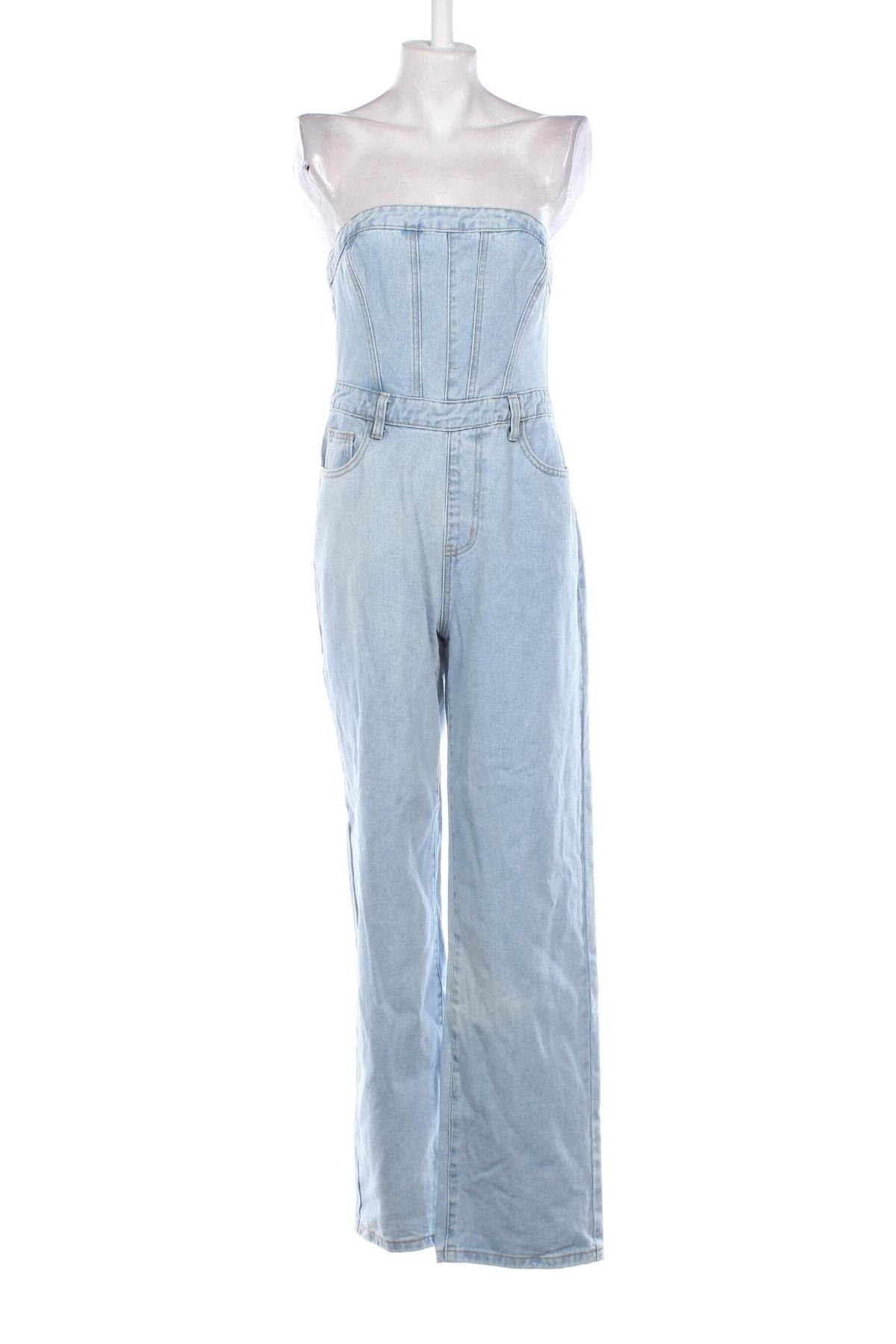 Langer Damen-Overall Pretty Little Thing, Größe M, Farbe Blau, Preis € 23,99