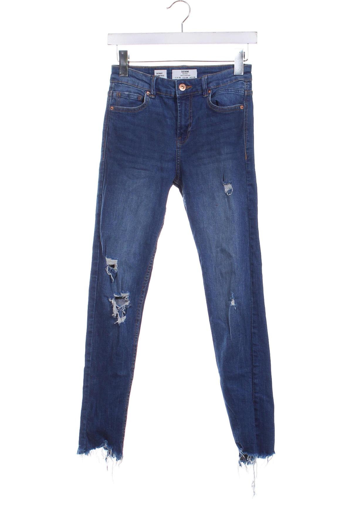 Damen Jeans Bershka, Größe XS, Farbe Blau, Preis 8,99 €