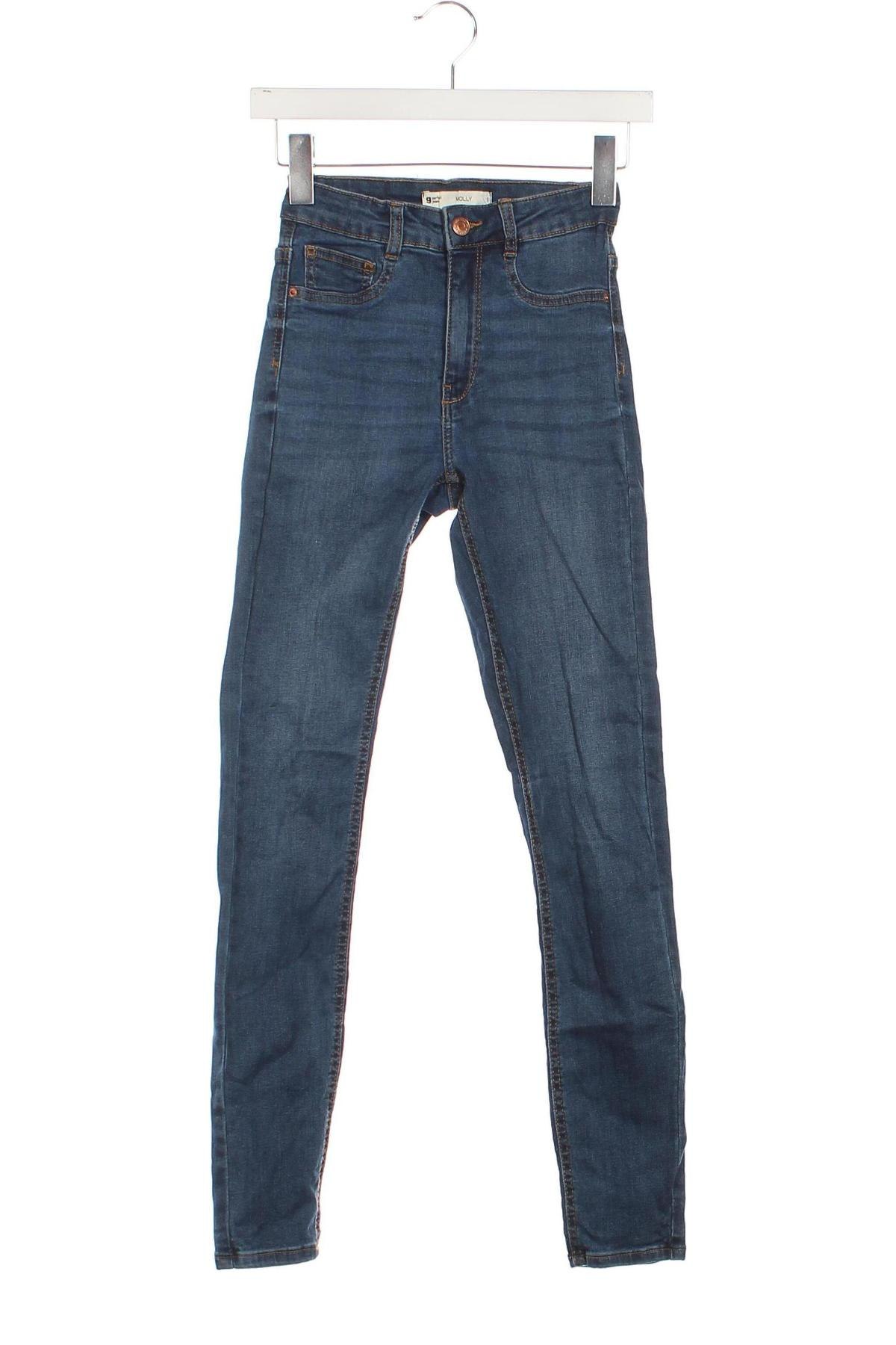 Damskie jeansy Perfect Jeans By Gina Tricot, Rozmiar XS, Kolor Niebieski, Cena 49,99 zł