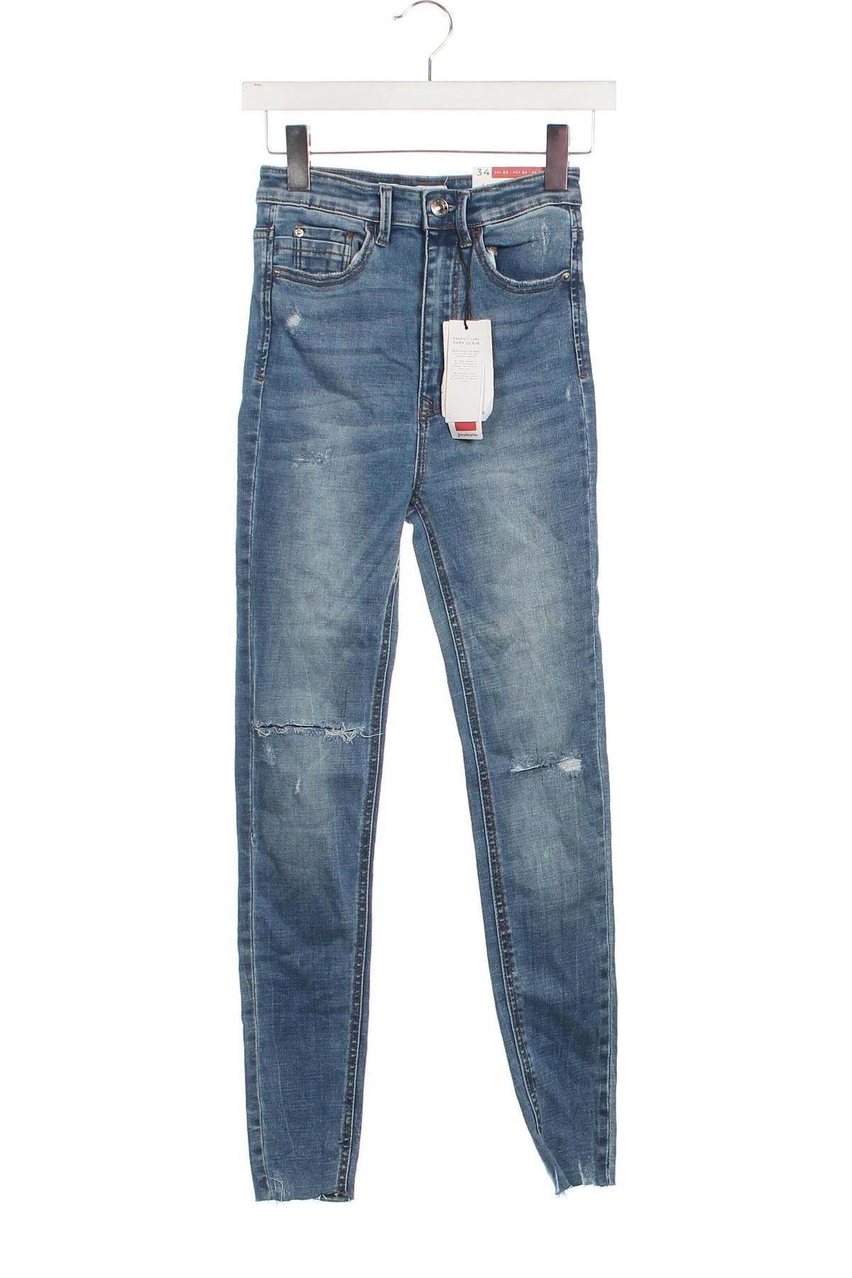 Damen Jeans Stradivarius, Größe XS, Farbe Blau, Preis € 16,49