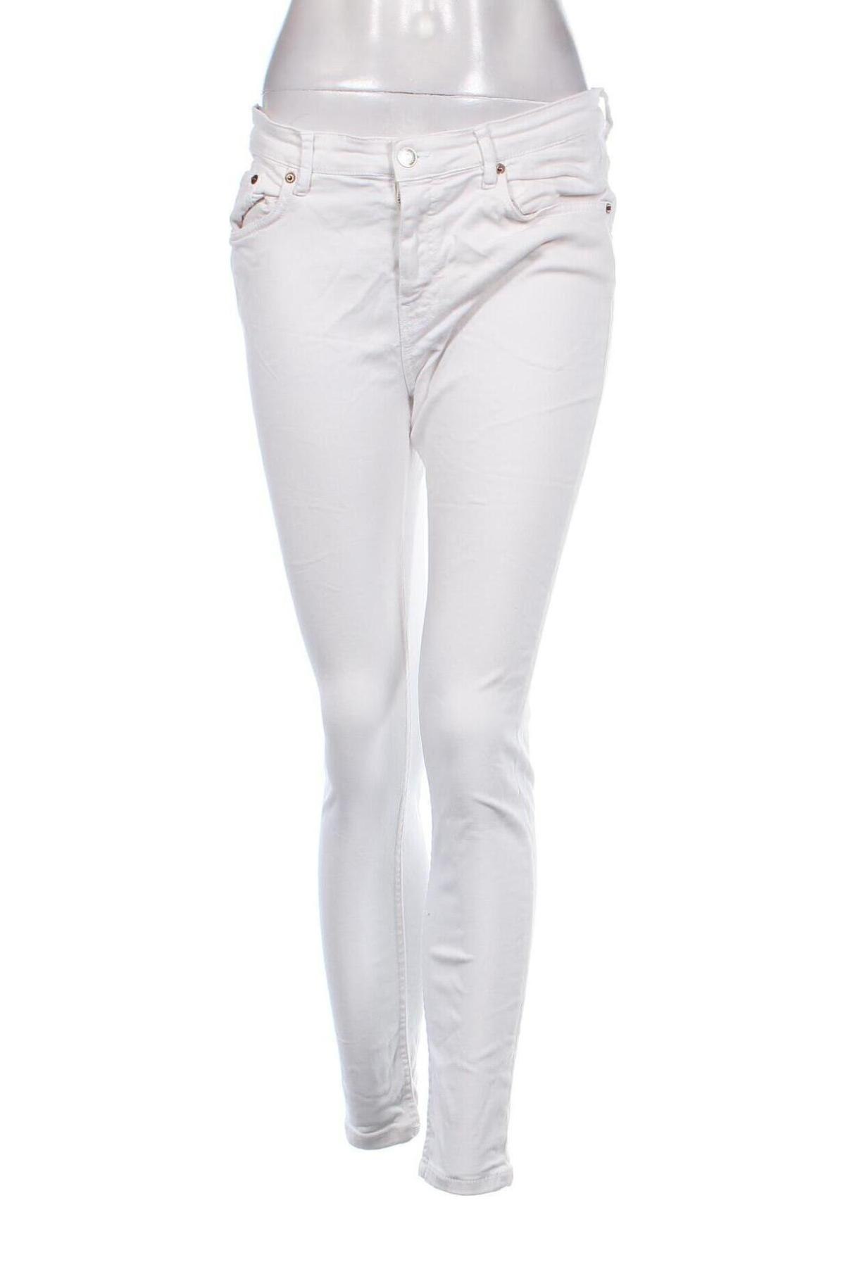 Damen Jeans Zara, Größe M, Farbe Weiß, Preis 18,99 €