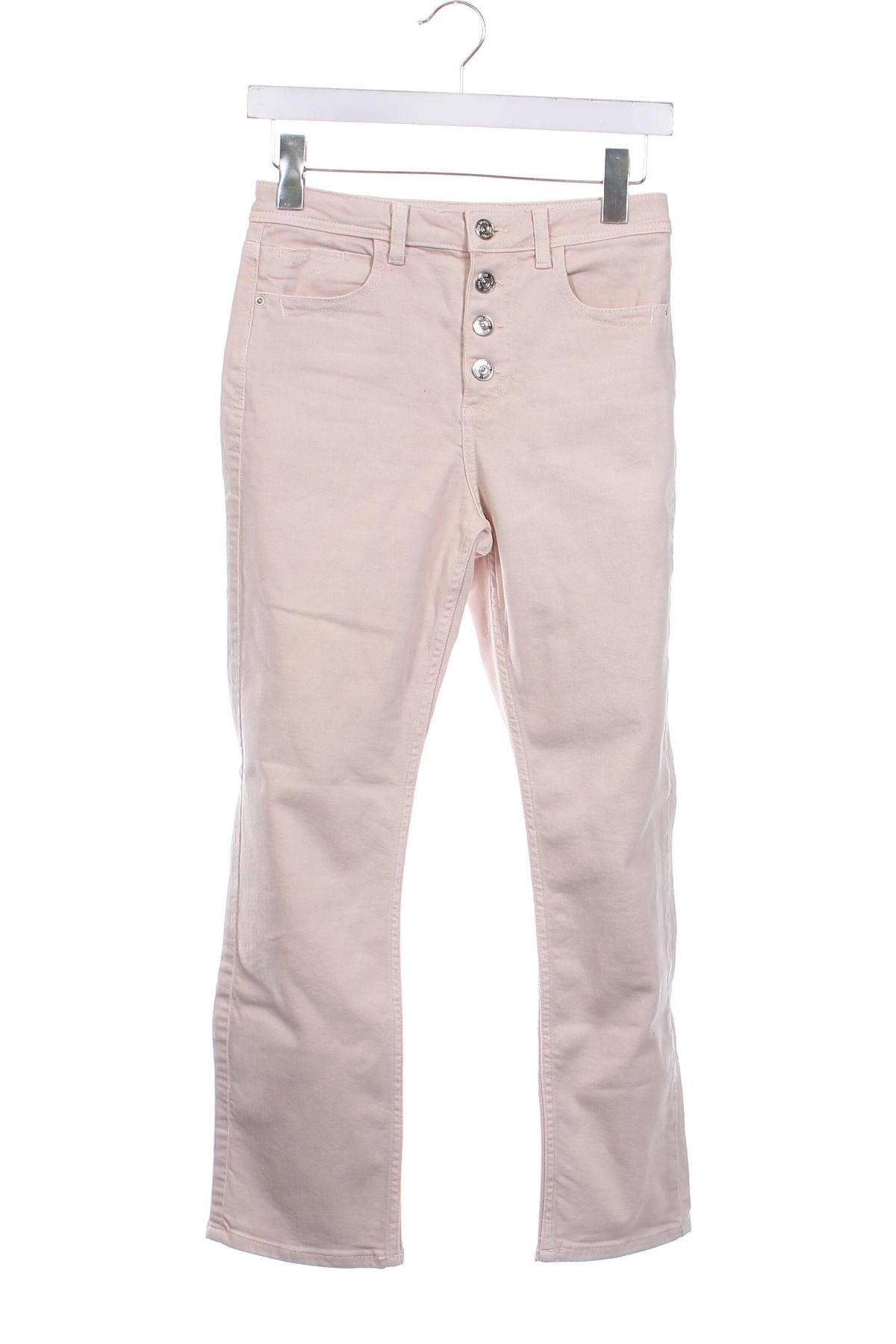 Damskie jeansy Zara, Rozmiar XS, Kolor Różowy, Cena 43,99 zł