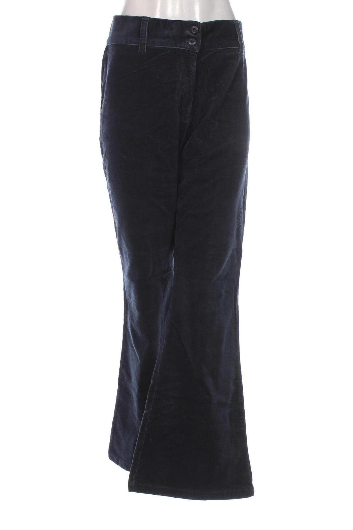 Pantaloni de velvet de femei, Mărime XL, Culoare Albastru, Preț 48,99 Lei