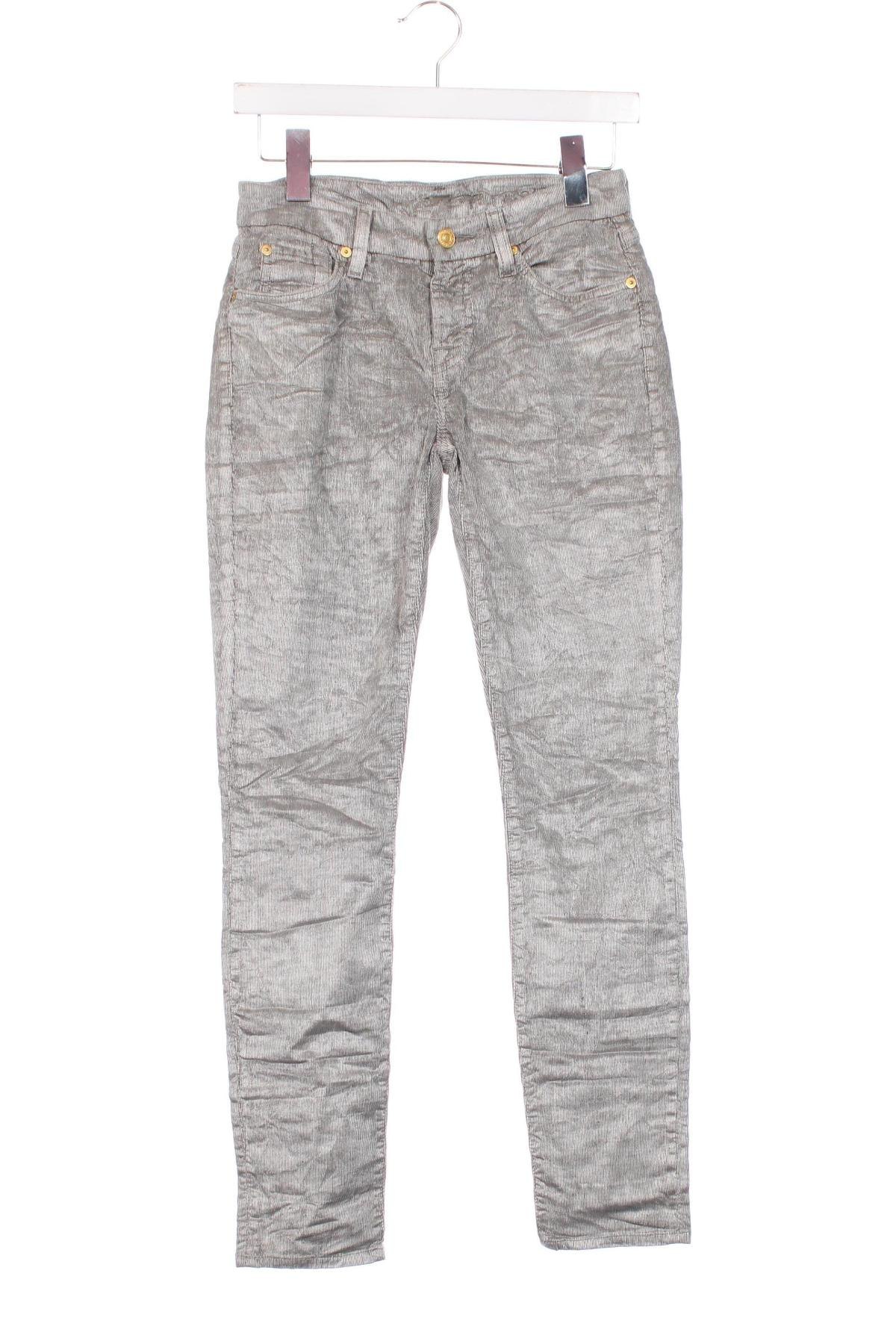 Pantaloni de velvet de femei 7 For All Mankind, Mărime XS, Culoare Gri, Preț 197,99 Lei