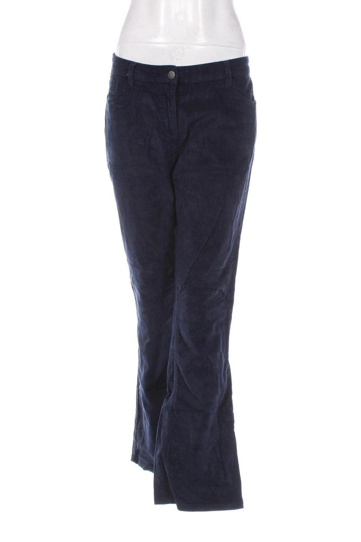 Pantaloni de velvet de femei Bpc Bonprix Collection, Mărime L, Culoare Albastru, Preț 95,99 Lei