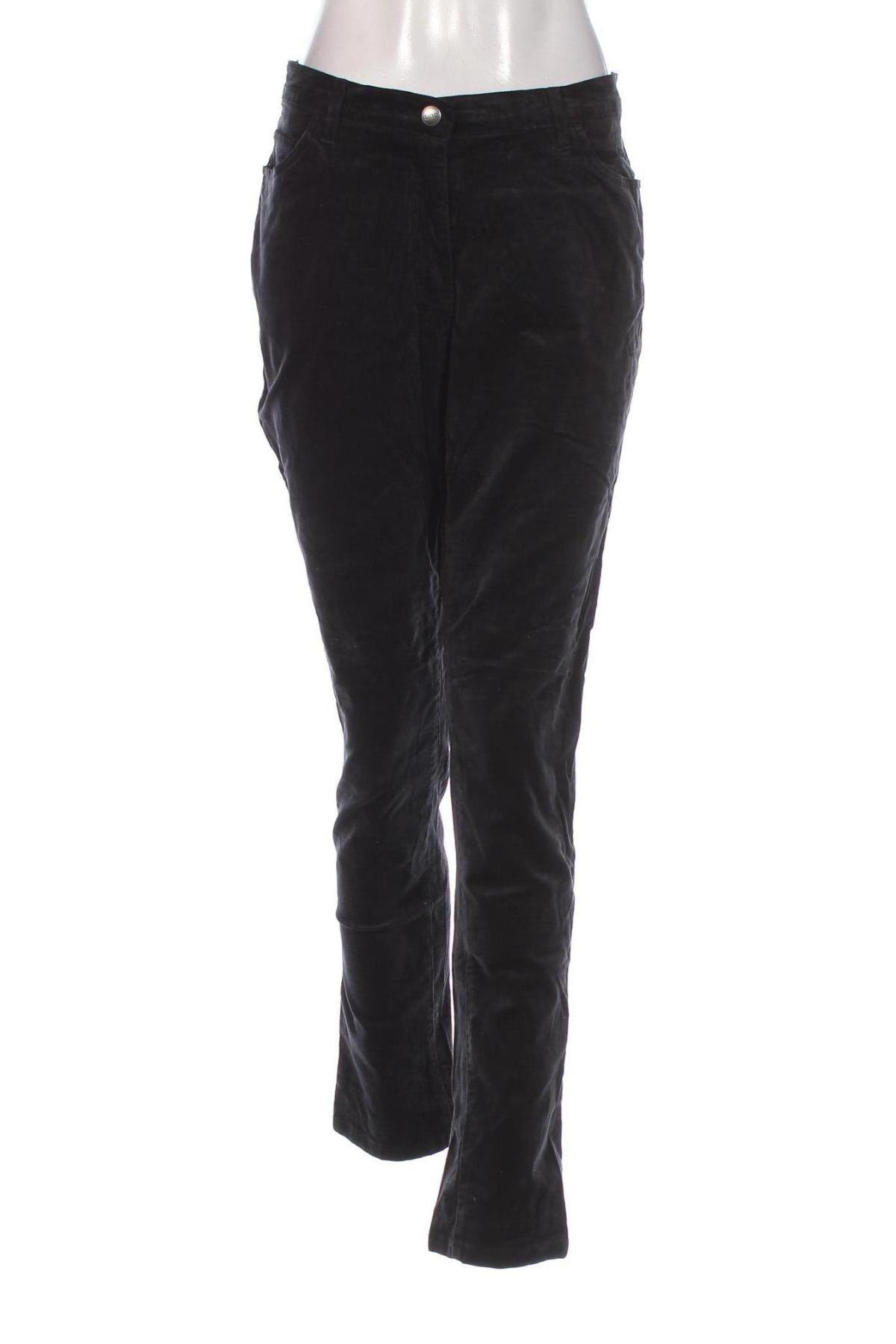 Pantaloni de velvet de femei Bpc Bonprix Collection, Mărime L, Culoare Negru, Preț 48,99 Lei