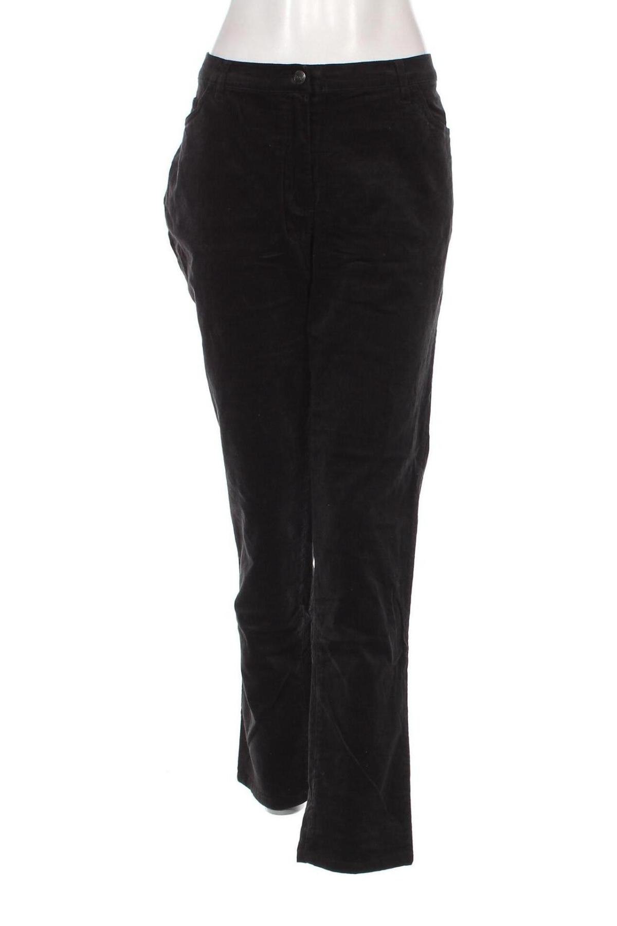 Pantaloni de velvet de femei Bpc Bonprix Collection, Mărime XL, Culoare Negru, Preț 43,99 Lei