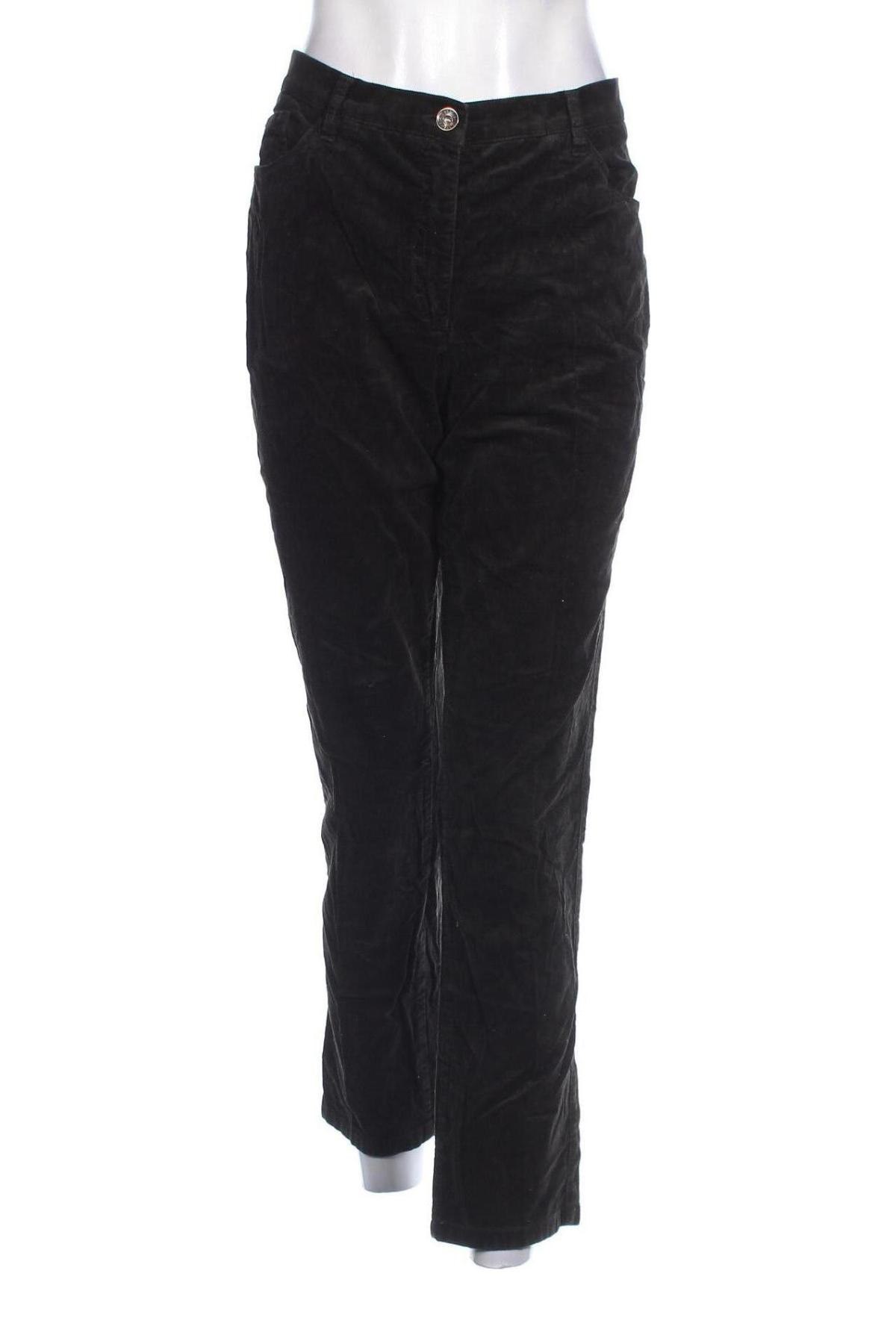 Pantaloni de velvet de femei Brax, Mărime L, Culoare Negru, Preț 44,99 Lei